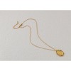 Anna-Kaci Gold Plated Crystal Rhinestone Mary Catholic Necklace Christian Jewelry for Women - 2 of 4