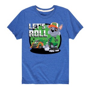 Boys' - Paw Patrol - Let's Roll Rocky Short Sleeve Graphic T-Shirt - 1 of 4