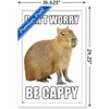 Trends International Capybara - Be Cappy Framed Wall Poster Prints - 3 of 4