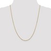 Black Bow Jewelry 1.7mm 14k Yellow Gold Solid Flat Cable Chain Necklace - 2 of 4