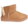 bebe Girl's Toddler Lightweight Winter Boot with Slanted Top Line and Bow - 2 of 4