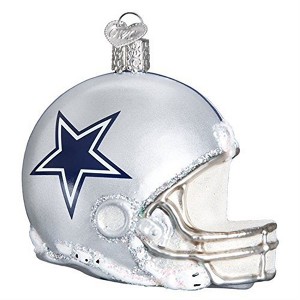 Old World Christmas Blown Glass Ornament for Christmas Tree, Dallas Cowboys Helmet - 1 of 3