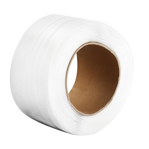 VEVOR Polyester Strapping Roll, 1640' Length x 3/4" Width x 0.03" Thickness, 1763 lbs Break Strength, Heavy Duty Banding Pallet Strap Coil, White - 1 of 4