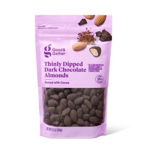 Gold Dark Chocolate Almond Jewels - 5 lb Bag