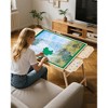 VEVOR 1500 Piece Puzzle Table with Folding Legs, 4 Drawers and Cover, 34x25 in Portable Wooden Board, Felt Surface Jigsaw Puzzle Accessories, Beige - 3 of 4