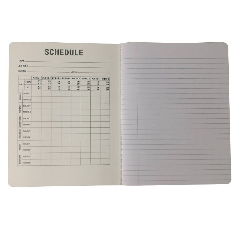 Wide Ruled Solid Composition Notebook Black - Unison, 2 of 4