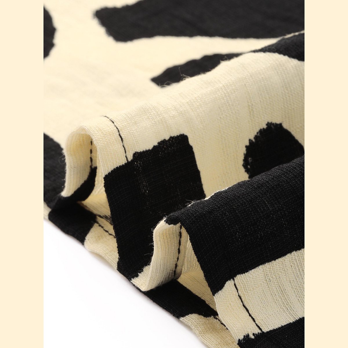 Женские платья INSPIRE CHIC Women's Summer Sleeveless Pattern Splicing Round Neck Midi Dress Black Beige X-Small 2 Packs Black Beige/Black Beige X-Small — фото 5