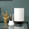 Hudson and Canal 9" Tall Uplight Mini Lamp with Fabric Shade - 3 of 4