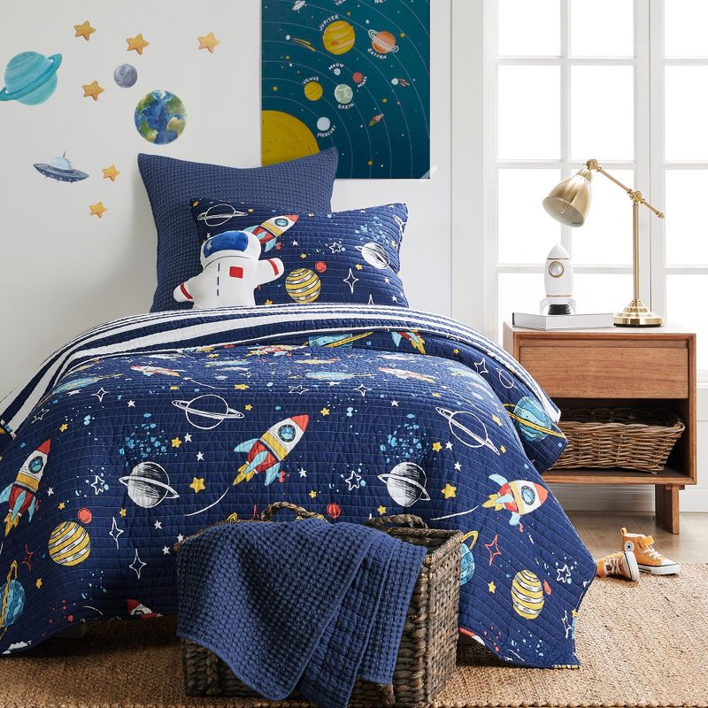 Galaxy Astronaut Shaped Pillow - Levtex Home, 3 of 4
