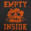 Mens Empty Inside T Shirt Funny Halloween Rotting Jack O Lantern Tee For Guys - Crazy Dog Men's T Shirt - 2 of 4