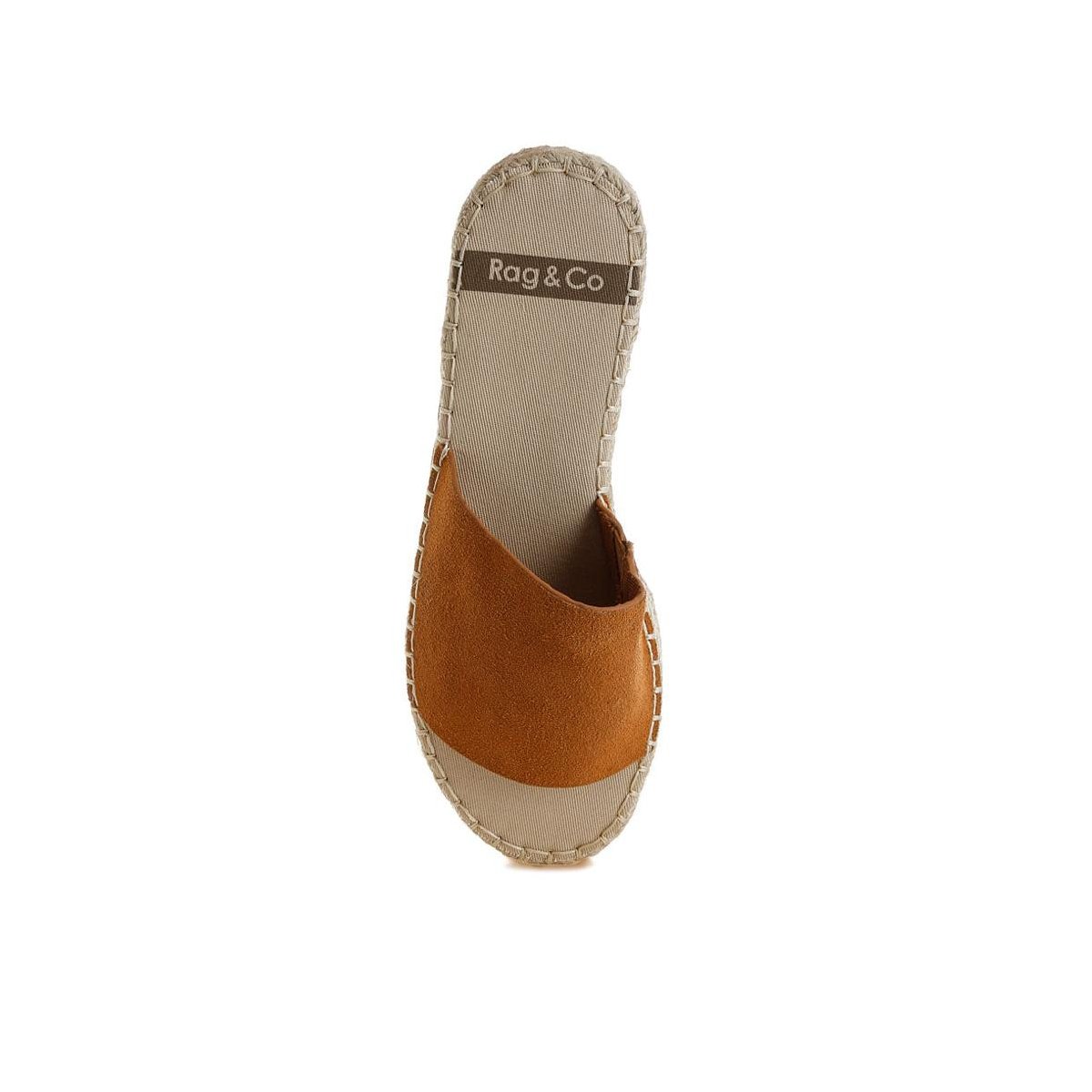 Обувь Rag & Co Womens Huntra Real Soft Leather Espadrille Flatforms 8 — фото 4