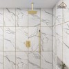 CASAINC 1-Spray Patterns with 10 in. Ceiling Mount Dual Shower Heads with Hand Shower Faucet (Valve Included) - 4 of 4