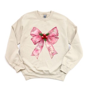 Simply Sage Market Women's Graphic Sweatshirt Coquette Holly - 1 of 4