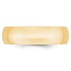 Black Bow Jewelry 2mm to 6mm 10K Yellow Gold Lightweight Domed Comfort Fit Band - 3 of 4