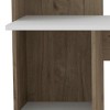 GlasFlength Desks 4-Shelf Study Writing Desk Home Office Desk Simple Durable Design for Living and Work Spaces, White, 17.7"*47.2"*47.2" - 4 of 4