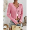 Womens Open Front Cardigans Knit Tie Shrug for Dress Sweaters Crop Cardigans - 2 of 4