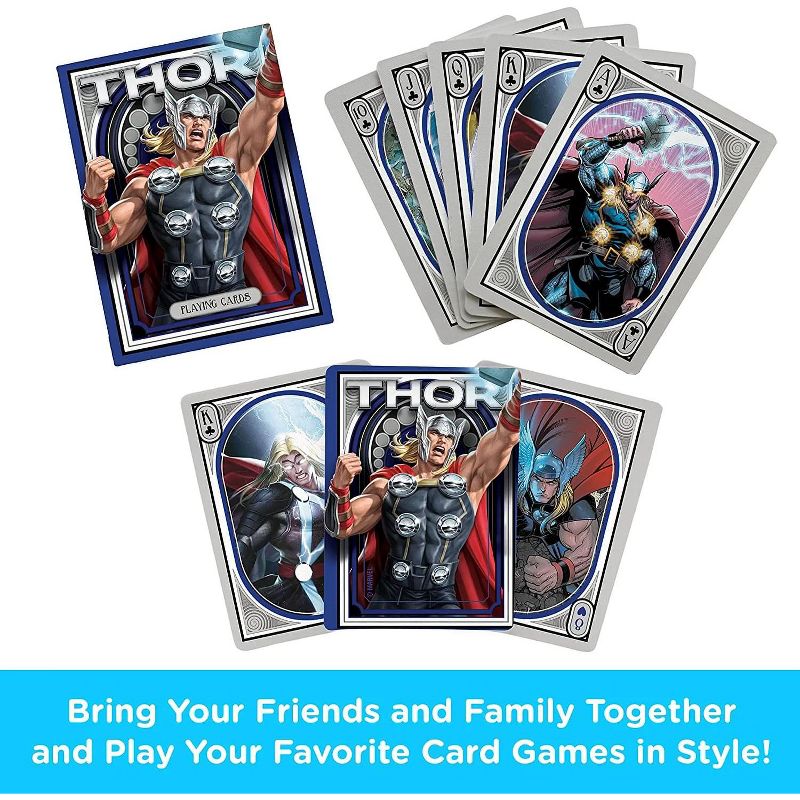 Aquarius Puzzles Marvel Thor Playing Cards, 2 of 5