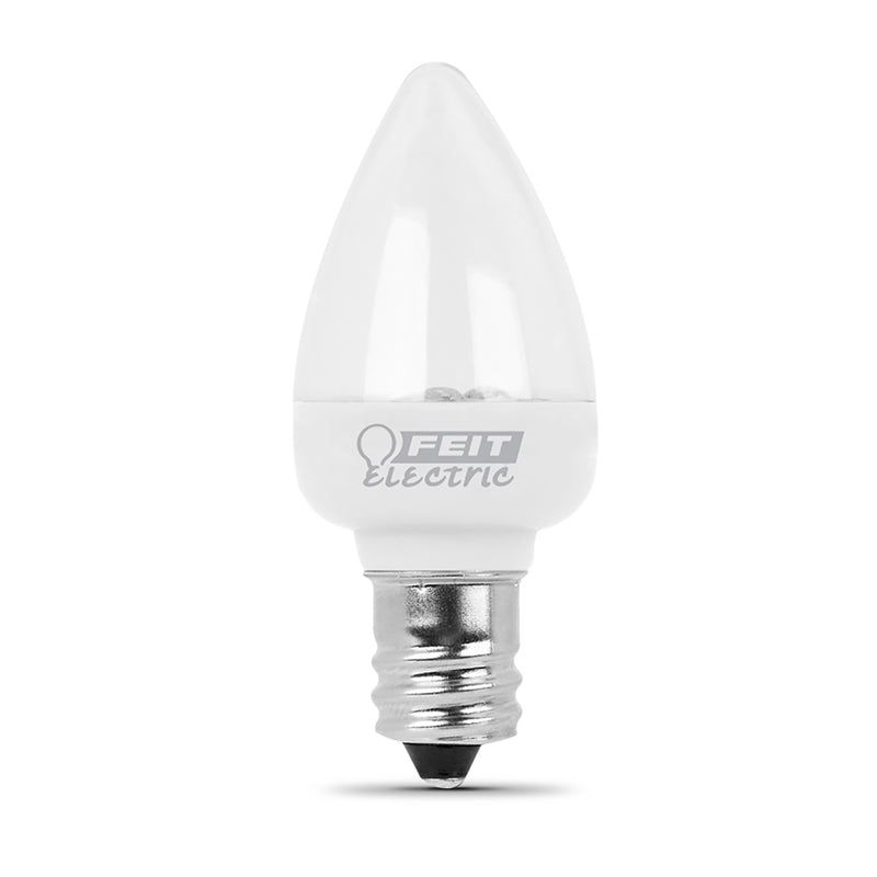 Feit Electric C7 E12 (Candelabra) LED Bulb White 7 Watt Equivalence 2 pk, 3 of 6