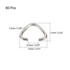 Unique Bargains Quick Attach Chain for Hanging Board Connection Triangle Open Rings - 2 of 4
