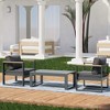 Aoodor Patio Furniture 2 PCS Armchairs Aluminum Sofa Couch Deep Seat - 2 of 4
