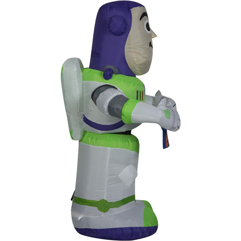 Gemmy Airblown Inflatable Birthday Party Buzz Lightyear, 3.5 ft Tall, White, 3 of 6