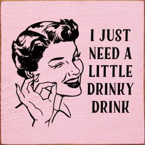 Slickblue Rustic Bar Decor Sign 7x7 – Solid Wood Plaque with Funny Quote, Shelf or Wall Display, 10 Color Options - 1 of 3