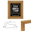 Cardinali Plein Air, Gold 8x10" Picture Frame with Acrylic Glazing & Cardboard Backing, for Photography or Canvas Frame, 3 Wide Moulding, 1/2 Rabbet - 3 of 4