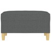 vidaXL Footstool Dark Gray 27.6 in.x21.7 in.x16.1 in. Fabric - 3 of 4