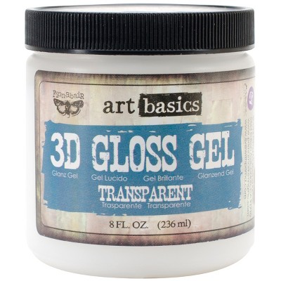 Finnabair Art Basics 3D Gloss Gel 8oz-Transparent