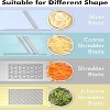 Attop Professional kitchen slicer, multi-purpose vegetable slicer, vegetable shredder, onion shredder for vegetables, fruits, cheese - 3 of 4