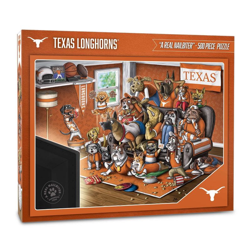 NCAA Texas Longhorns Purebred Fans &#39;A Real Nailbiter&#39; Puzzle - 500pc, 1 of 4