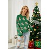 Christmas Sweater for Women Cute Merry Xmas Santa Holiday Pullover Crewneck Knit Sweatshirts Tops - 4 of 4