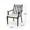 Maggift Patio Seating Sets Outdoor, Featuring Unique Design, Ideal for Chats, Perfect for Gardens, Living Spaces, Black, 24.5"*26.1"*36" - 4 of 4