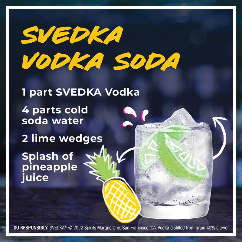 SVEDKA Vodka - 375ml Plastic Bottle, 5 of 9