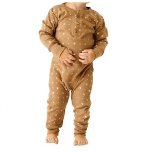 Boy's Printed Organic Cotton Pajamas - Makemake Organics - 1 of 3