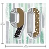 Creative Converting Minted Milestone Chocolate Chip Mint 90th Birthday Tableware Set 8ct - 4 of 4
