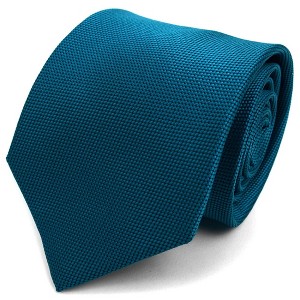 Men's Solid Color Microfiber Poly Woven 3.25 Inch Wide And 57 Inch Long Necktie - 1 of 4