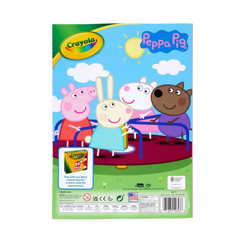 Crayola 96pg Peppa Pig Coloring Book with Sticker Sheet, 5 of 10