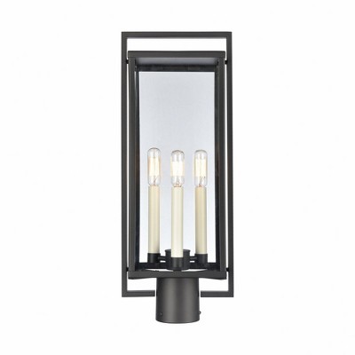 Elk Home Gladwyn 3 - Light Post Light in  Matte Black