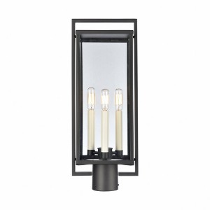 Elk Home Gladwyn 3 - Light Post Light in  Matte Black - 1 of 4