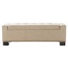 GDFStudio Burleith Contemporary Fabric Tufted Storage Ottoman Bench - 2 of 4