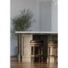 Maven Lane Pullman Backless Swivel Vegan Leather Bar Height Bar Stool - 3 of 4