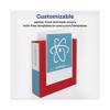 Avery Heavy-Duty View Binder with DuraHinge and Locking One Touch EZD Rings, 3 Rings, 4" Capacity, 11 x 8.5, Red - 3 of 4
