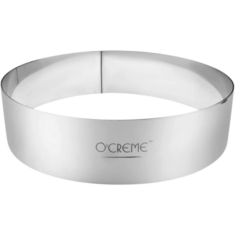 O'Creme Round Cake Ring Stainless Steel, 1 of 2
