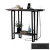 VECELO Couch Side & Console Table with 2 Outlets, 2 USB Ports and Extra Long 9.8 Feet Power Code, Sofa Behind - 2 of 4