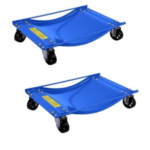 TROPOW Car Dolly, Wheel Dolly Set of 2 - 5000LBS Capacity w/3.6" Steel Wheels, Heavy Duty Vehicle Moving Dollies - 1 of 4