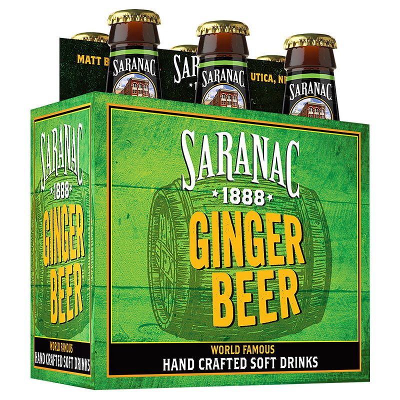 Saranac Ginger Beer Glass Bottles - 6pk/12 fl oz, 4 of 5