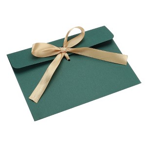 Unique Bargains 6.8 x 5-inch Invitation Envelopes with Ribbon Greeting Card Envelope for Business Wedding - 1 of 4