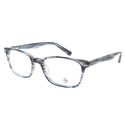 Original Penguin The Clyde BL Unisex Rectangle Eyeglasses Storm Blue 52mm