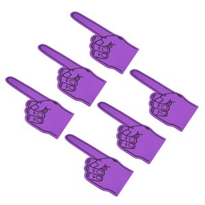 Unique Bargains Smooth Lightweight  Blank Giant Foam Finger for Sports Events 6 Pcs - 1 of 4